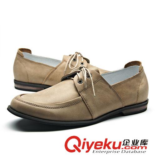 單鞋 維戈秋單鞋男士休閑鞋英倫真皮時(shí)尚潮鞋輕便帆船單鞋子流行男鞋原始圖片3
