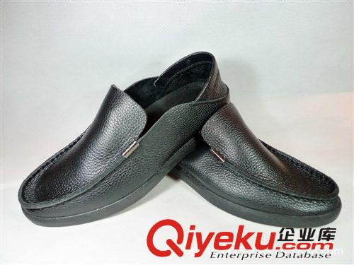 軟皮軟底休閑鞋 廠家直銷2014秋款頭層牛皮zp男鞋淘寶爆款舒適休閑單鞋一件代發(fā)原始圖片2