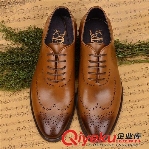 正裝皮鞋 廣東鶴山鞋廠直供 鱷魚紋皮鞋 正裝皮鞋 英倫高檔男士商務皮鞋
