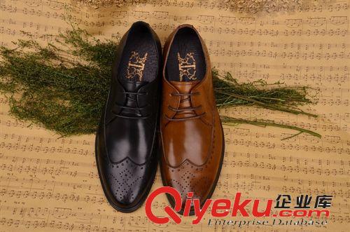 正裝皮鞋 廣東鶴山鞋廠直供商務(wù)皮鞋 雕花布洛克男鞋 商務(wù)正裝皮鞋 手工鞋原始圖片2
