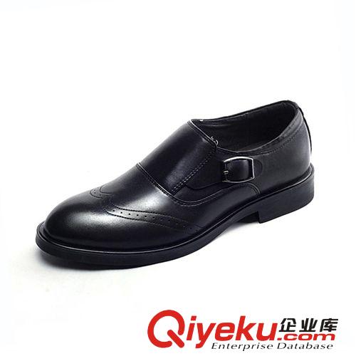 男鞋 熱銷 時尚品牌男士商務真皮皮鞋 頭層牛皮橡膠耐磨防滑大底皮鞋