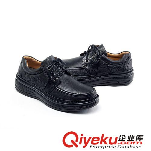 男鞋 男鞋廠家熱銷 高品質(zhì)ss頭層牛皮爸爸鞋 時尚休閑橡膠耐磨商務(wù)鞋