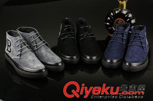 冬季中幫系列 14英倫時尚皮鞋磨砂皮中幫靴男zp潮流百搭鞋男短靴男牛皮鞋原始圖片2