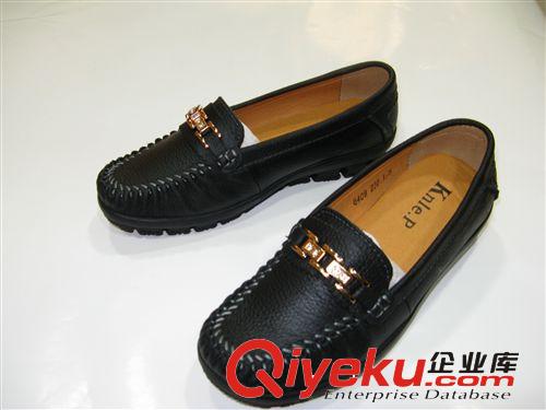 2014經(jīng)典zp女鞋 專柜zp頭層牛皮舒適軟底百搭休閑女鞋 手工縫線懶人鞋單鞋批發(fā)原始圖片3