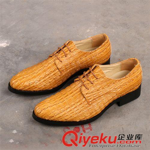 3月15號(hào)新款9個(gè) 潮流英倫復(fù)古 韓版簡(jiǎn)約低幫時(shí)尚布洛克系列尖頭透氣男式皮鞋原始圖片2