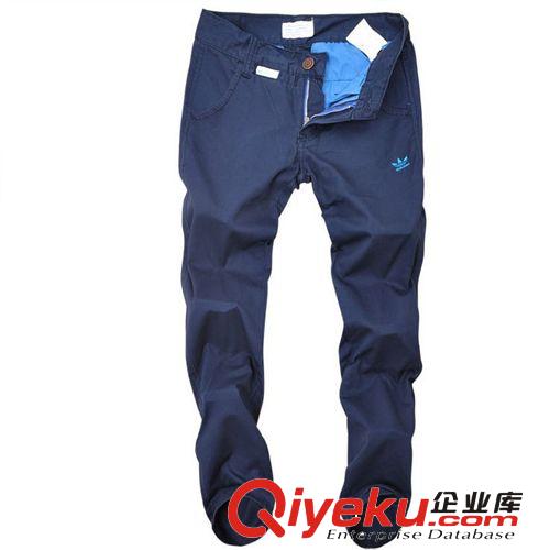 【休閑長褲】 運動品牌阿D家 2014秋冬裝男士時尚休閑針織彈力系帶運動褲 衛褲