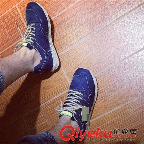 【時尚鞋子專區(qū)】 牛貨！秋季男士水洗磨毛麻繩系袋運動休閑鞋 牛筋底NB休閑鞋原始圖片2