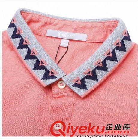 【品牌分類】 卡賓男裝 2014夏裝新品純棉男POLO衫潮男繡花修身T恤3132132035