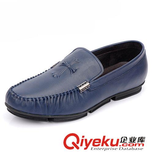 現(xiàn)貨批發(fā) 2014新款zp休閑男鞋時(shí)尚系帶舒適牛皮男士單鞋皮鞋批發(fā)