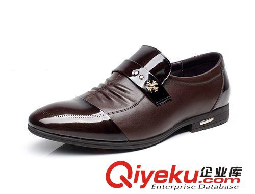 2014皮爾卡丹男鞋 2014皮爾卡丹爆款 頭層牛漆皮商務正裝男鞋 潮流zp低幫爸爸鞋