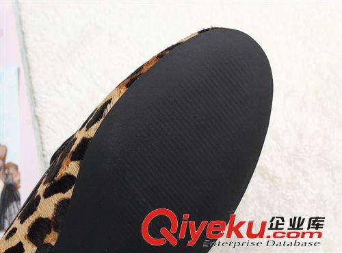 7.1~7.31上架 秋季新款馬毛單鞋 淺口套腳圓頭zp豹紋流蘇女鞋 平底大碼鞋批發(fā)原始圖片3