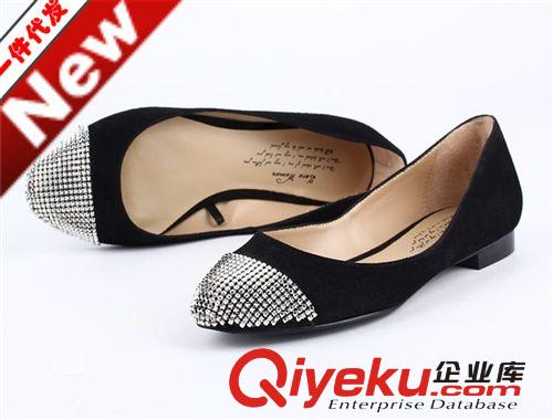 1.1~1.31上架 外貿(mào)單鞋女批發(fā) 圓點(diǎn)馬毛牛皮拼接低跟系帶單鞋 時(shí)尚尖頭豆豆鞋
