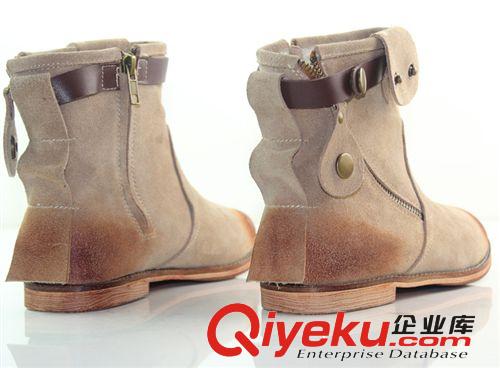 10.1~10.31上架 秋冬新款mantova短靴檫色做舊復(fù)古zp大碼馬丁靴機(jī)車騎士女靴子