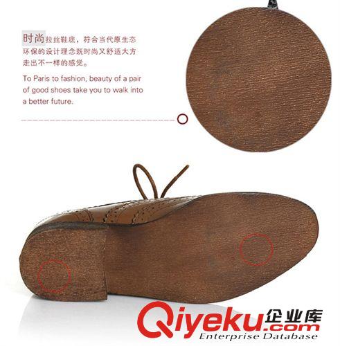 10.1~10.31上架 秋季新款全牛皮英倫風(fēng)復(fù)古鞋女鞋批發(fā) 布洛克鞋牛津系帶女式單鞋