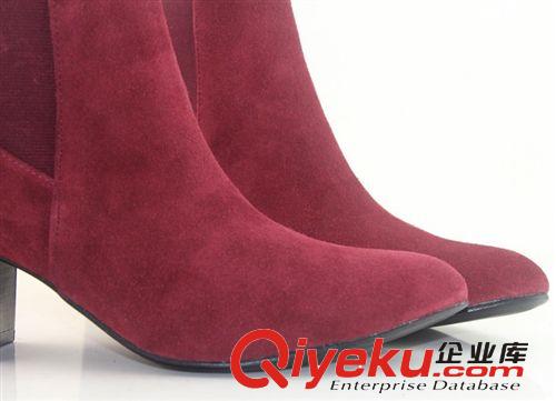 10.1~10.31上架 新款zp粗跟短靴 套腳尖頭時(shí)尚羅馬靴松緊口靴中跟靴一件代發(fā)