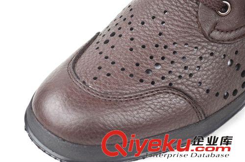 》男鞋《 東莞外貿鞋批發 zp系帶透氣鏤空休閑鞋 吸汗除臭全皮男鞋 代發