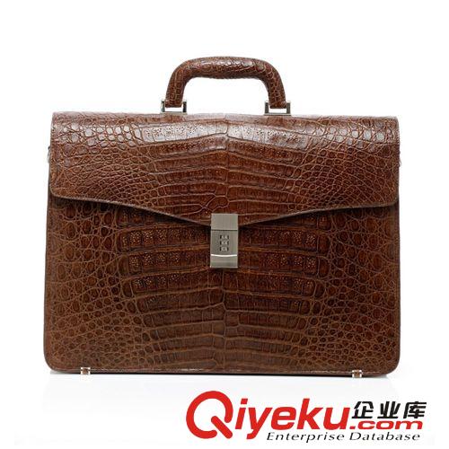 定制專區 鎮店之寶！鱷魚皮大包奢華鱷魚皮公文包鱷魚皮男士手提包單肩包包