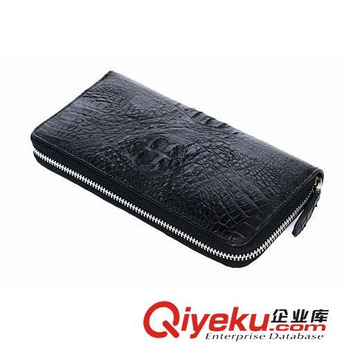 鱷魚皮具 批發(fā)！鱷魚皮頭骨錢包男士鱷魚皮手包零錢包鱷魚皮長(zhǎng)款拉鏈錢包