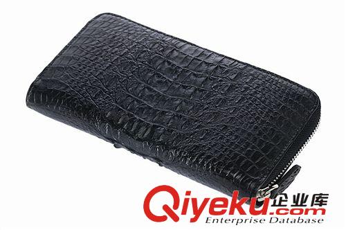 鱷魚皮具 批發(fā)！鱷魚皮頭骨錢包男士鱷魚皮手包零錢包鱷魚皮長(zhǎng)款拉鏈錢包