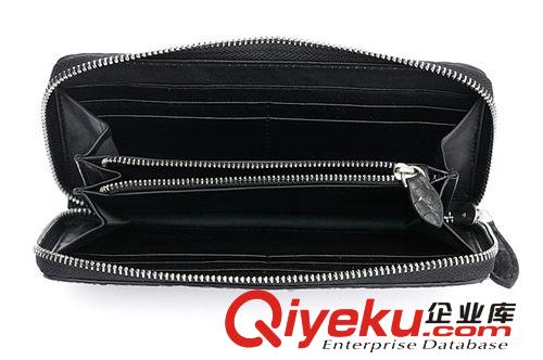 鱷魚皮具 批發(fā)！鱷魚皮頭骨錢包男士鱷魚皮手包零錢包鱷魚皮長(zhǎng)款拉鏈錢包