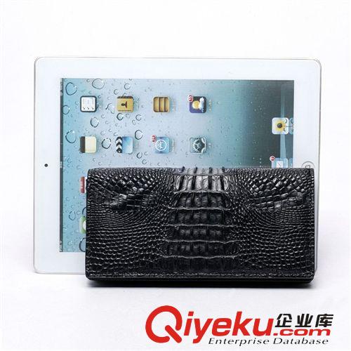 鱷魚皮具 工廠直銷sc品 鱷魚皮長款錢夾 商務zp西裝夾 鱷魚皮錢包 男士