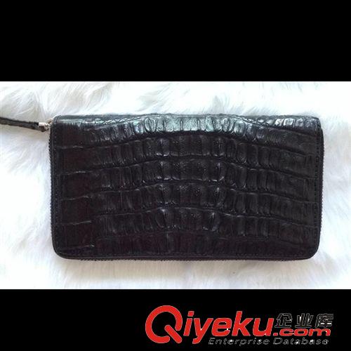 鱷魚皮具 工廠直銷批發！鱷魚皮背骨錢包zp男女士通用長款拉鏈錢包零錢包