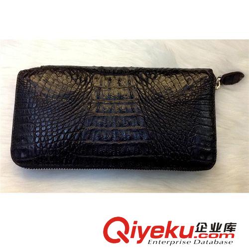 鱷魚皮具 清倉特賣！新加坡凱門鱷魚皮手包zp男士手拿包加大長款錢包