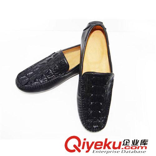 鱷魚皮具 zp男鞋2014秋季新款鱷魚皮皮鞋 鱷魚皮豆豆鞋 zp鞋