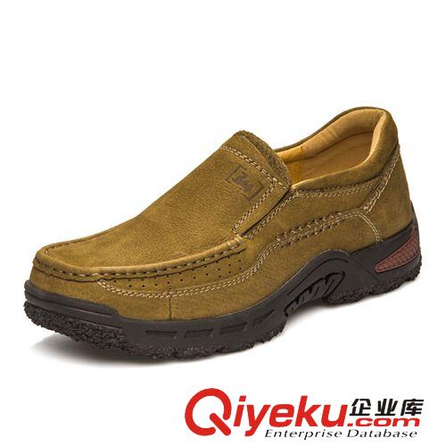 休閑皮鞋 批發男士日常休閑鞋zp磨砂牛皮潮流皮鞋舒適單鞋  男皮鞋代發原始圖片2