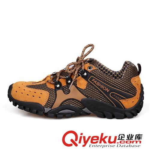 戶外登山鞋 2014新款情侶登山鞋 男超輕便減震透氣鞋  時尚運動跑步鞋代發