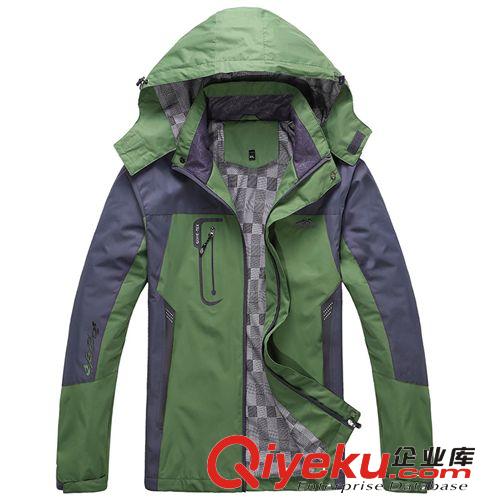 沖鋒衣褲 男女裝戶外zp情侶透氣沖鋒衣戶外服 男女防水情侶登山服代發(fā)原始圖片2