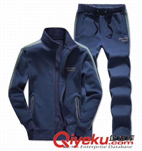 運動套裝 廠家批發衛衣男士套裝棒球服青少年棒球衫 男士外套開衫運動套裝