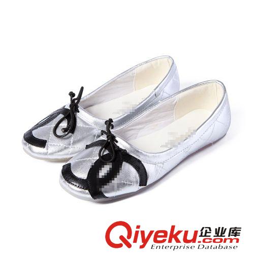 季節(jié) 一件代發(fā)歐洲站真皮蝴蝶結(jié)平底舒適歐美大碼外貿(mào)鞋船鞋跳舞鞋42碼原始圖片2