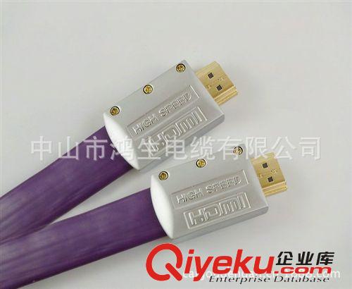 HDMI 扁線類 標準HDMI高清連接線 HDMI扁線 M/M 紫色扁線金屬頭