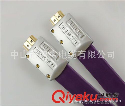 HDMI 扁線類 批發(fā)高清數(shù)字電視HDMI線 hdmi扁線 公對公紫色扁線金屬頭