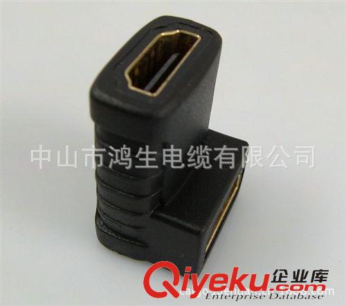 HDMI/DVI 轉(zhuǎn)接頭類 HDMI 母轉(zhuǎn)HDMI 母 90度 轉(zhuǎn)接頭原始圖片2