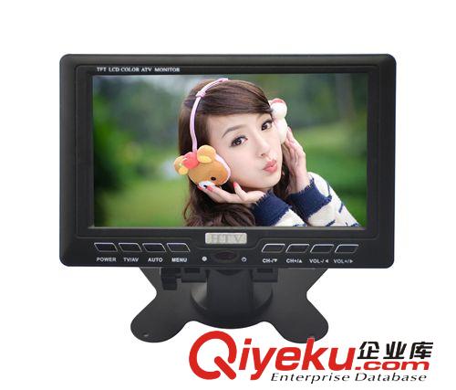 液晶便攜式電視 平板電視 廠家供應(yīng) 外貿(mào)出口熱銷(xiāo) 可帶USB/SD/MMC 接口  便攜液晶7寸電視原始圖片2