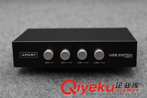 邁拓KVM切換器 邁拓MT-1A4B 4口手動USB2.0打印機共享器 切換器(電腦共享打印機)