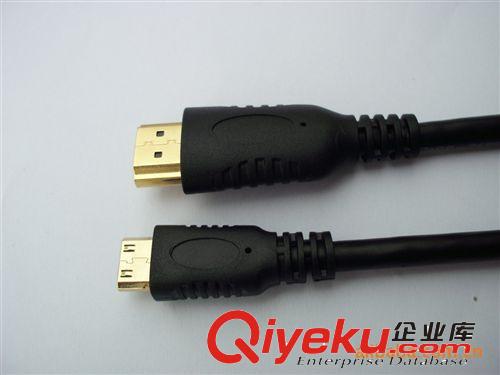 MINI  HDMI線 批發(fā) HDMI TO mini HDMI高清線  黑色迷你線材原始圖片2