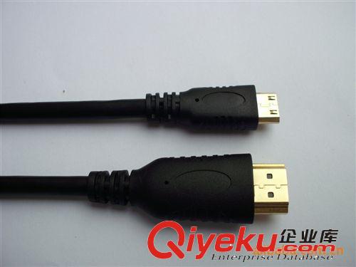 MINI  HDMI線 批發(fā) HDMI TO mini HDMI高清線  黑色迷你線材原始圖片3