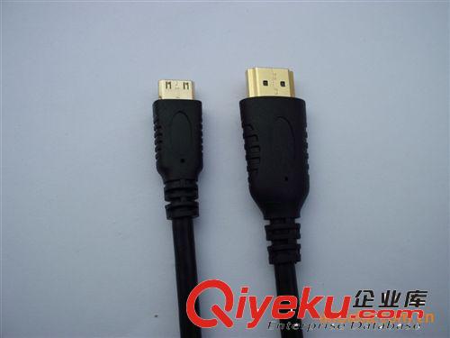 MINI  HDMI線 批發(fā) HDMI TO mini HDMI高清線  黑色迷你線材