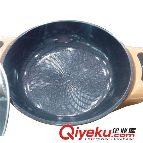 廚房電器 批發(fā)紅雙喜圓鍋 炸 炒 燉 煮涮烤炸 韓式電煎鍋 多功能促銷禮品原始圖片2