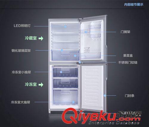 冰箱冷柜 容聲-冰箱-BCD-201E/A全國聯(lián)保 雙門 冷藏冷凍