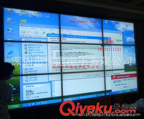 液晶拼接墻系列 40寸DID窄邊液晶拼接 10MM液晶拼接單元整機拼接屏原始圖片2
