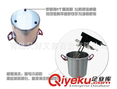 特色電器 家香美家用圓形不銹鋼無煙電燒烤杯電燒烤爐烤羊肉串爐烤肉鍋杯桶原始圖片2