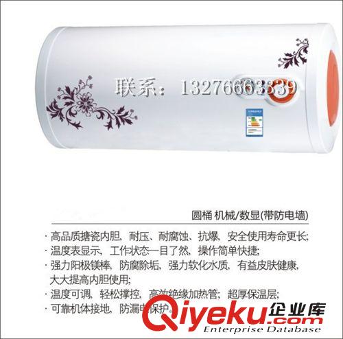 電熱水器 廠家 tj 櫻花電熱水器 儲水式 圓筒電熱水器 爆款  熱水器原始圖片2