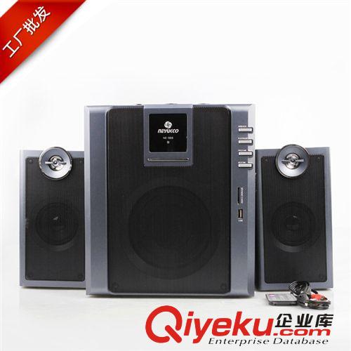 迷你音箱 麗科NE-666音響  桌面2.1音箱  多媒體有源音響 帶USBSD卡功能