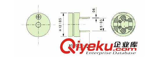 蜂鳴器 廠家直銷12085無源蜂鳴器 16歐 電磁式蜂鳴器 電壓1.5V 3V 高品質原始圖片2