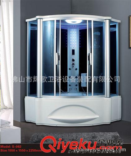 蒸汽房 電腦蒸汽房 雙人弧型 整體淋浴房 帶頂燈、腳踏 家用浴房S-062