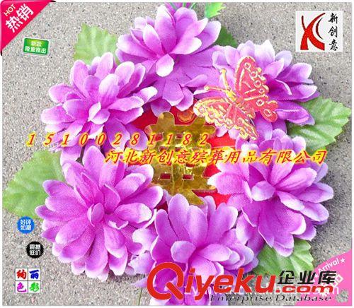 清明小花圈 新款墓前仿真小巧清明小花圈 新創(chuàng)意花圈用品 殯葬小花圈批發(fā)